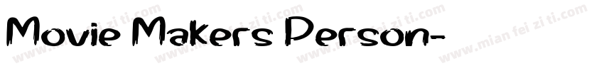 Movie Makers Person字体转换